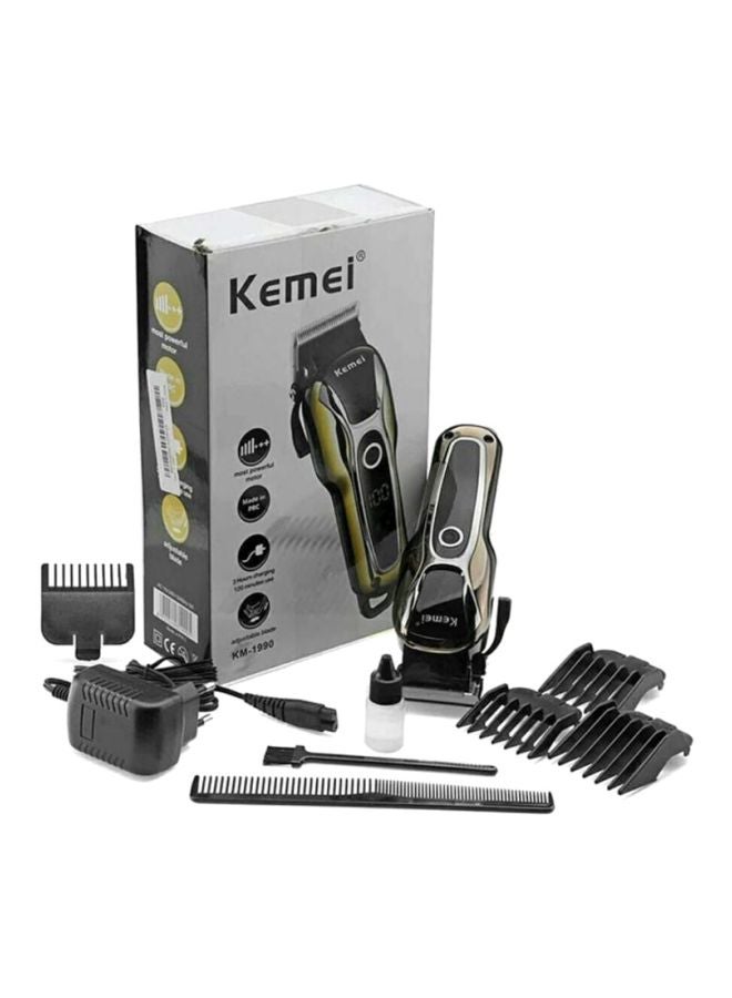 Kemei Km-1990 Fast Charge Hair Clipper Black/Gold - Image 3