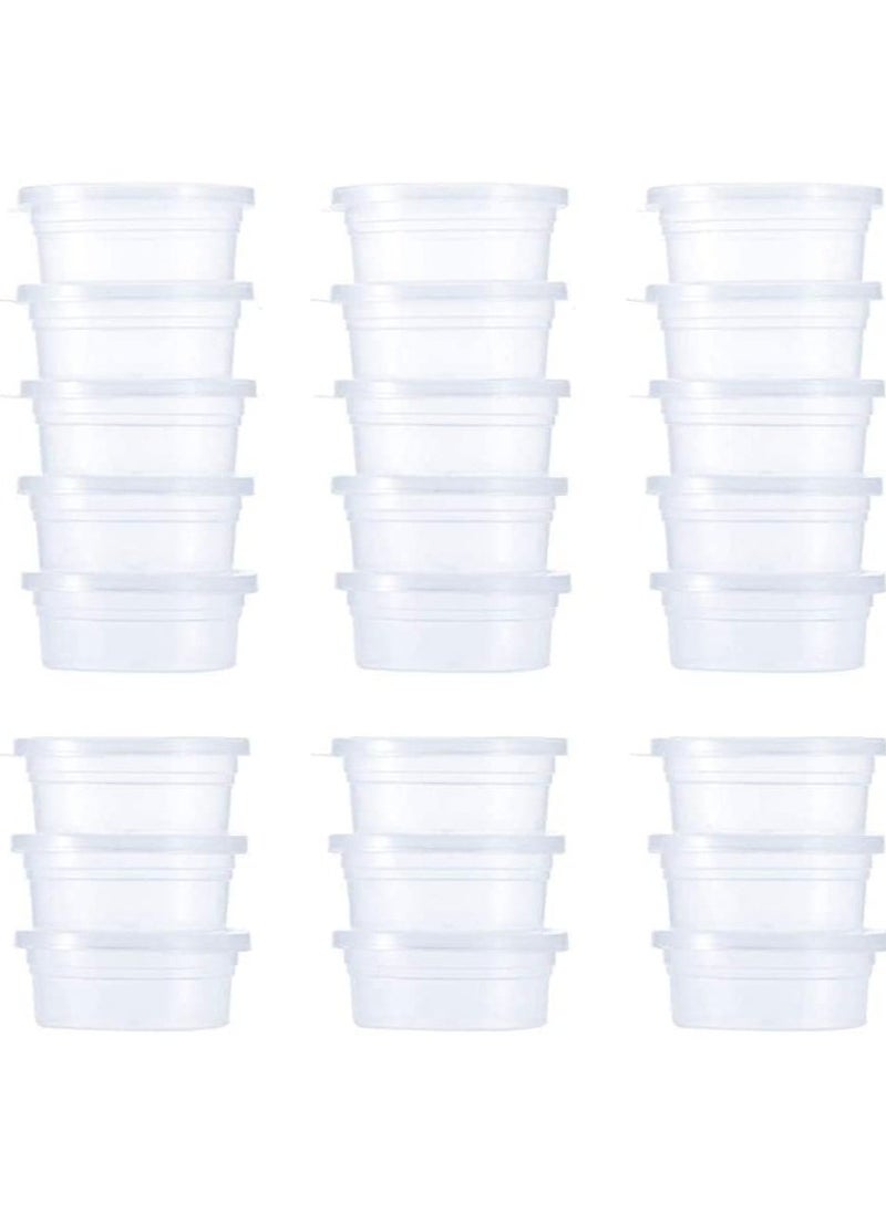 Generic - Slime Storage Containers 24 Pack, Leakproof Clear Plastic Foam Ball Storage Cups Storage Jars Containers With Lids Slime Pots Tubs - Image 1