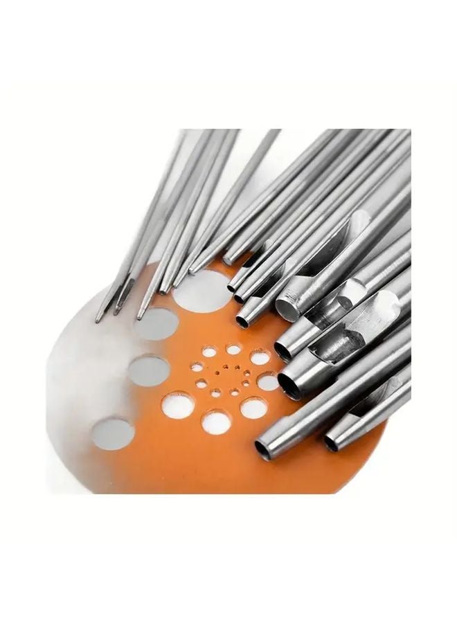 10-Piece Carbon Steel Leather Hole Punch Set Round Cutter For Watch Bands Belts Paper Crafts - Image 5