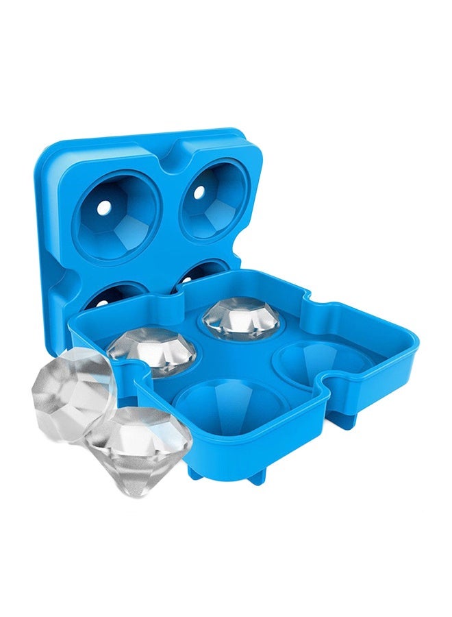 NIBEMINENT Flexible Silicone Ice Cube Mold Tray Blue one sizecentigram - Image 1