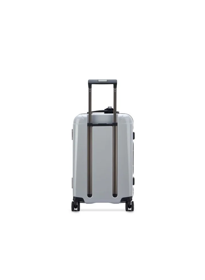 PEUGEOT Voyages 55cm Hardcase 4 Double Wheel  Cabin Luggage Trolley Silver