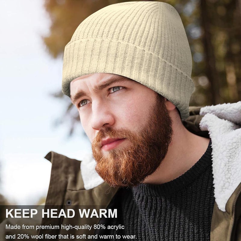 NORTHWIND Ribbed Winter Cap for Men and Women, Beanie Woolen Cap for Women, Winter Wear, Beanie Cap for Men, Monkey Woolen Cap for Man - Image 2