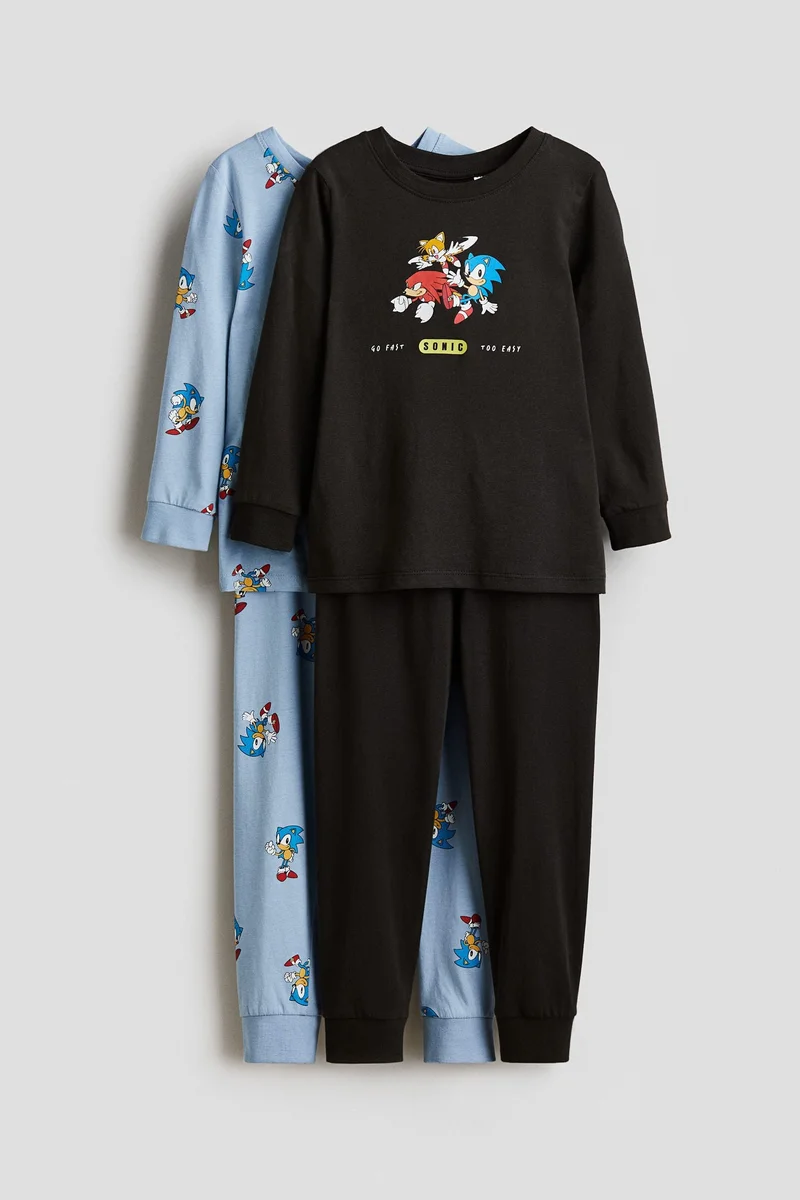 H&M 2-pack printed cotton pyjamas