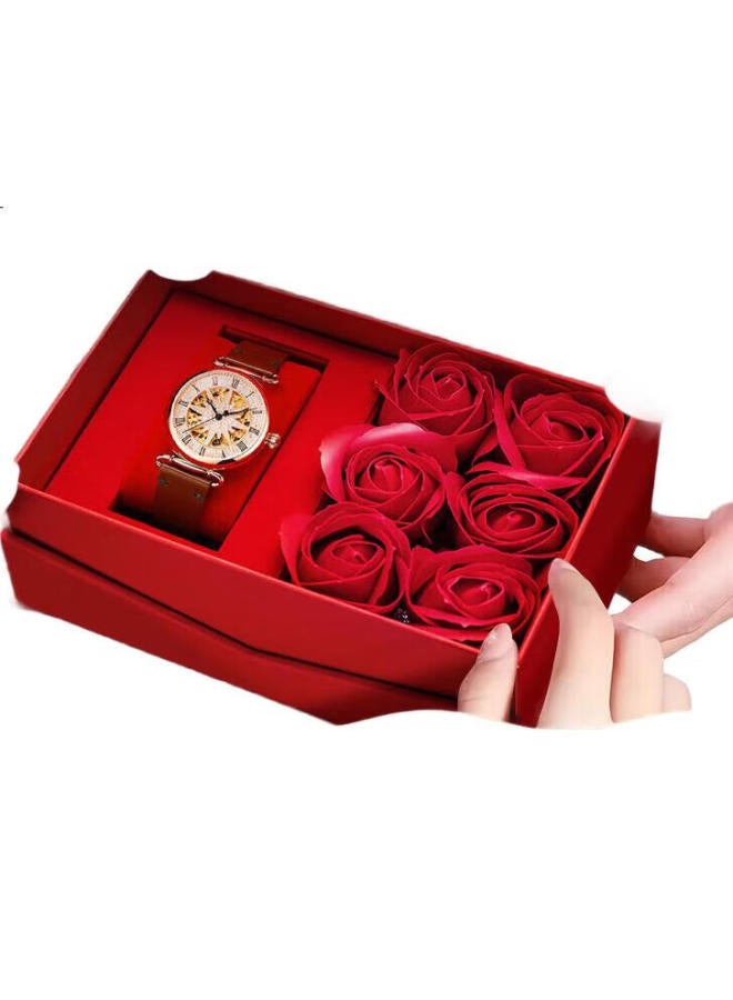 Rosdn Women'S Watch Full Of Stars With Diamonds Top Ten Fully Automatic Mechanical Women'S Watch Swiss Quality Light Luxury Women'S Wristwatch - Image 1