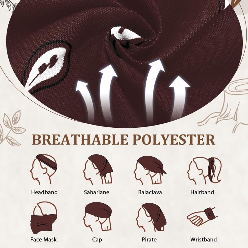 Cashmere Bandanas: Burgundy - Multipurpose Scarves for Unisex Western Wear, Travel Fashion Accessories - Image 3