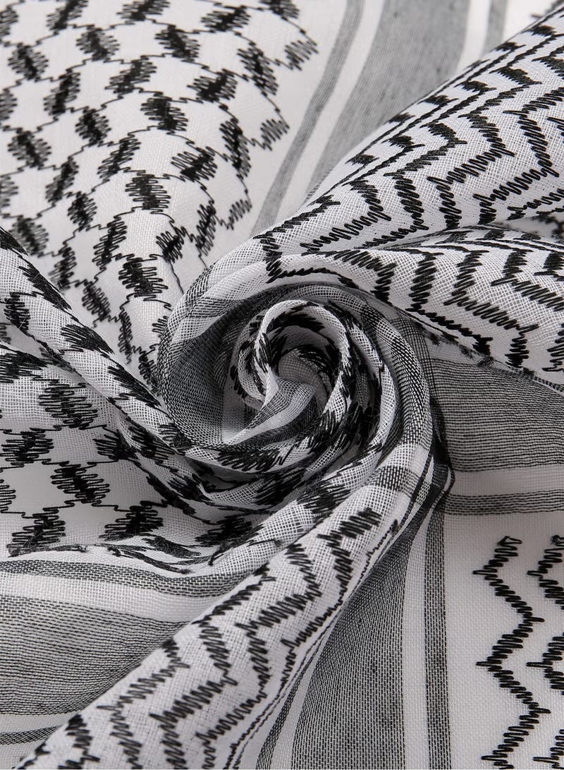 Arab Style Shemagh Wrap Keffiyeh Middle East Desert Scarf Men Scarves Neck Face Headwear Arabian - Image 4