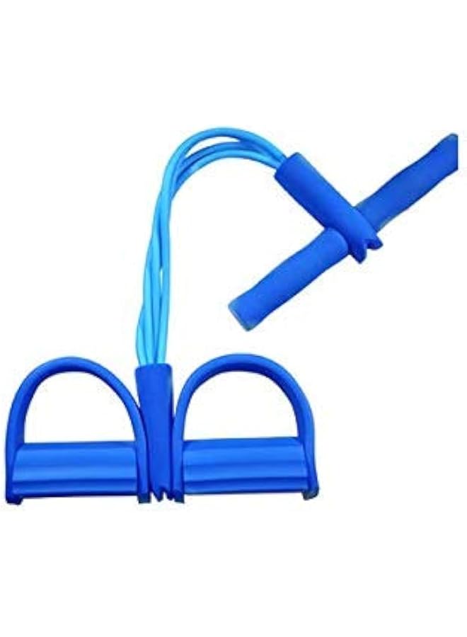 Nariele Multifunction Fitness Resistance Band Pedal Exerciser Leg Exerciser Yoga Pull Rope Sit up Bodybuilding Expander Puller BLUE