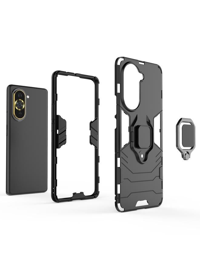اس-توب جراب لهاتف Huawei Nova 10 Pro 4G مقاوم للصدمات مصنوع من مادة البولي يوريثان الحراري مع حامل حلقي مغناطيسي - Image 3