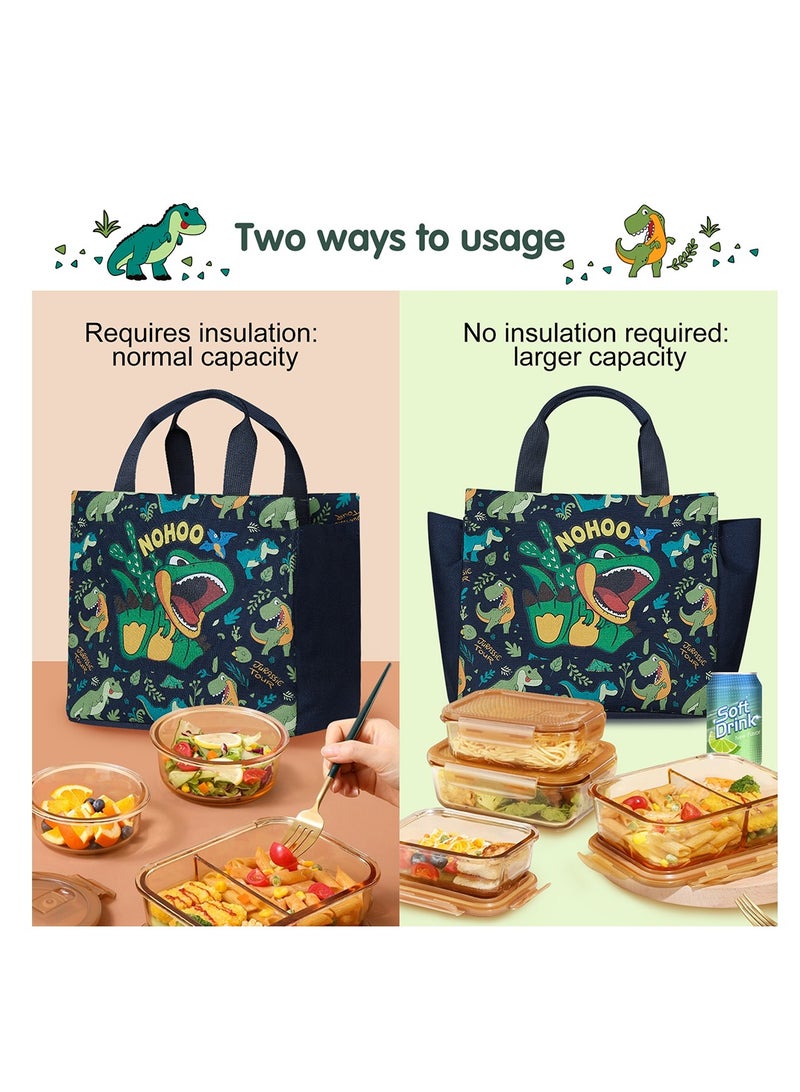 Nohoo Kids Tuition Bag / Hand Lunch Bag Dino - Image 4