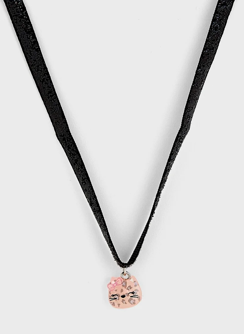 Claires Kids Cat Choker Necklace