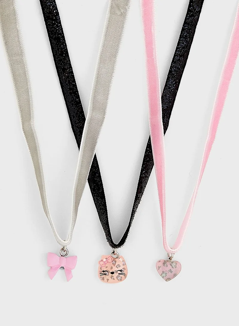 Claires Kids Cat Choker Necklace