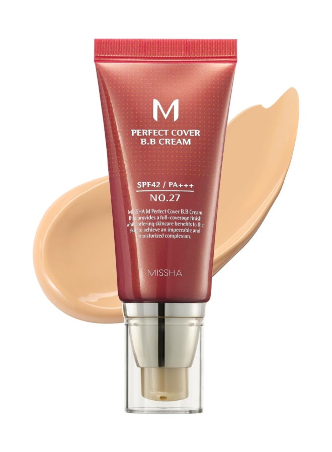Missha M Perfect Cover Bb Cream 50 ml No.27 Honey Beige - Image 1
