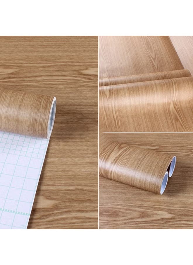 Generic - Wood Grain Design Wallpaper Brown 60x300cm - Image 1