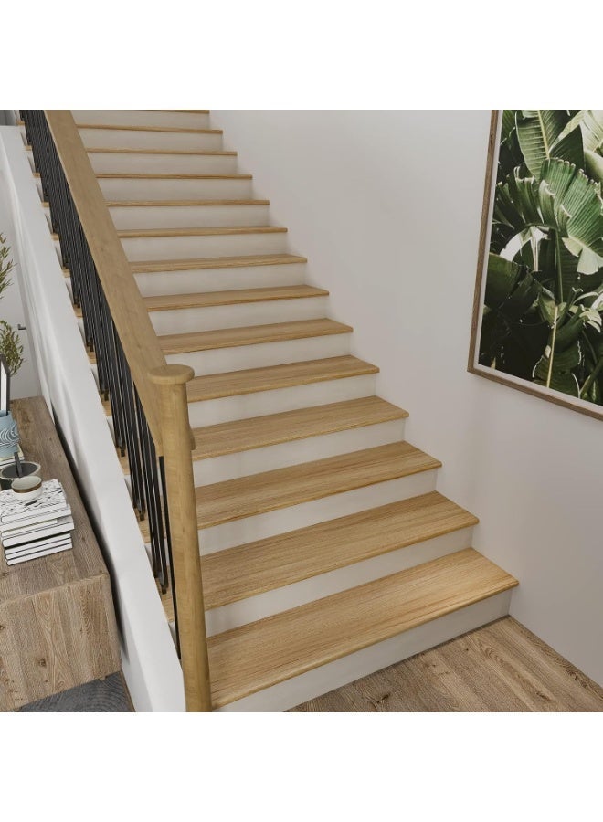 ورق حائط بتصميم خشب حبيبي بني 60x300سم - Image 5