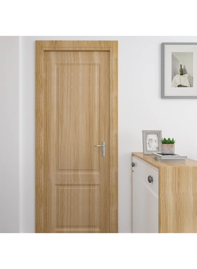 ورق حائط بتصميم خشب حبيبي بني 60x300سم - Image 4