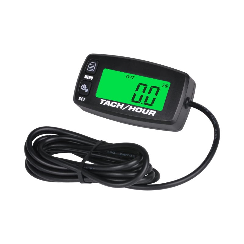 Yooreal Digital Hour Meter Tachometer RPM Gauge Maintenance Reminder Replacement Battery Backlight for Lawn Mower Generator Scooter Lawn Tractor Compress Leaf Blower Chainsaw Snow Blower Snow plows - Image 3