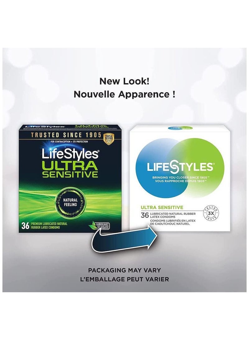 LifeStyles Ultra Sensitive Condoms 36 count  - Image 2
