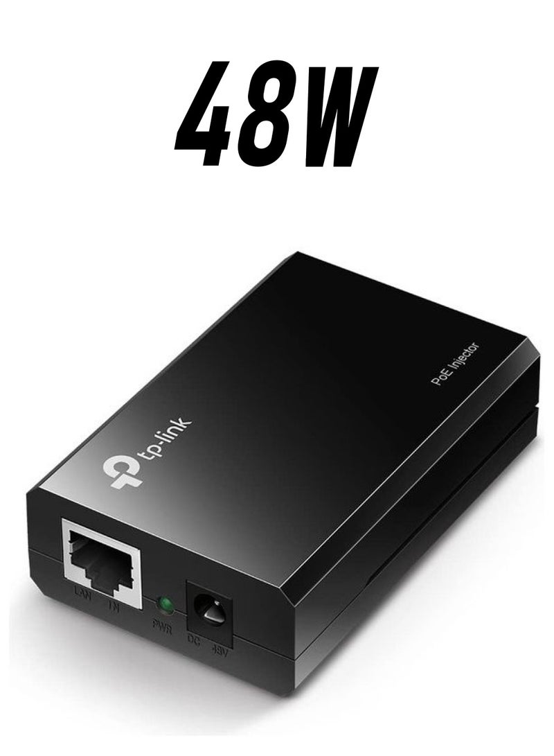 تي بي لينك محول حاقن PoE TL-PoE150S، متوافق مع IEEE 802.3af، حتى 100 متر (325 قدمًا)، جيجابت -10/100/1000 - Image 1