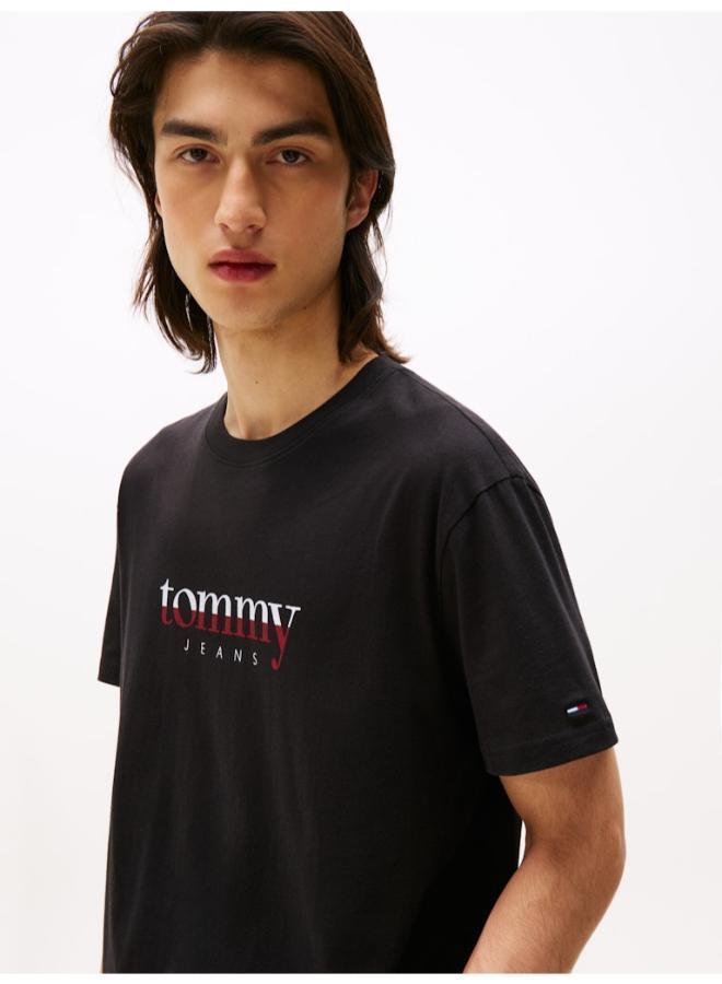 TOMMY JEANS Logo Jersey Crew Neck T-Shirt - Image 3