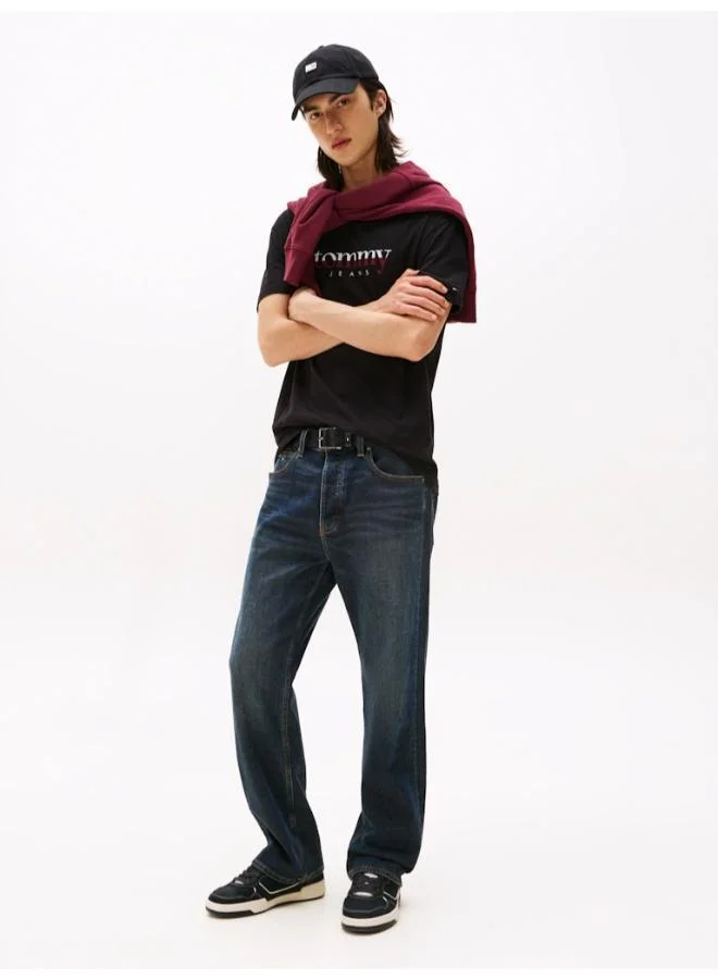TOMMY JEANS Logo Jersey Crew Neck T-Shirt
