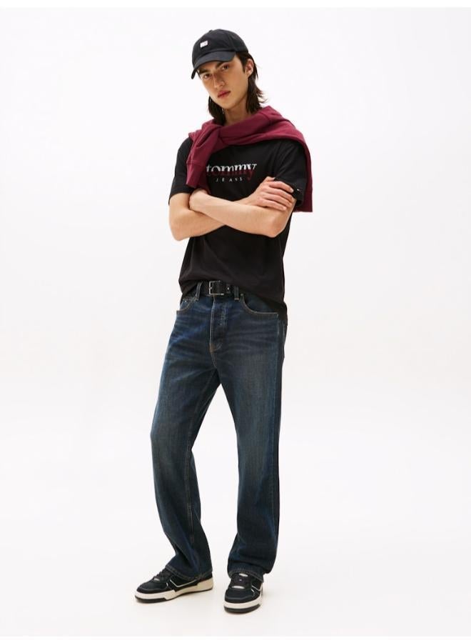 TOMMY JEANS Logo Jersey Crew Neck T-Shirt - Image 4