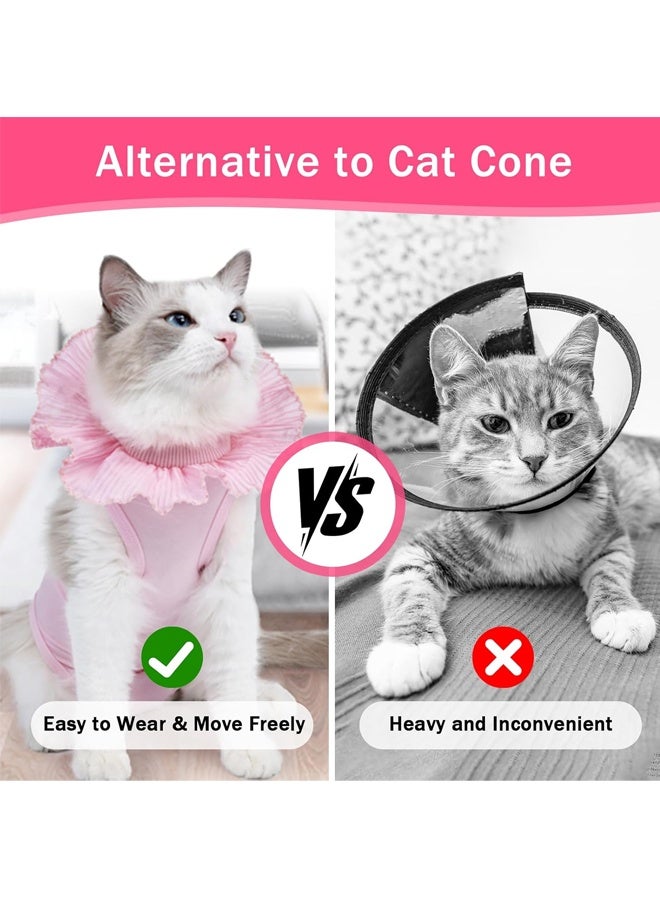 Cat Recovery Suit Female, Cat Onesie for Abdominal Wounds or Skin Issues, Breathable Cat Surgical Spay Recovery Suit - Image 4