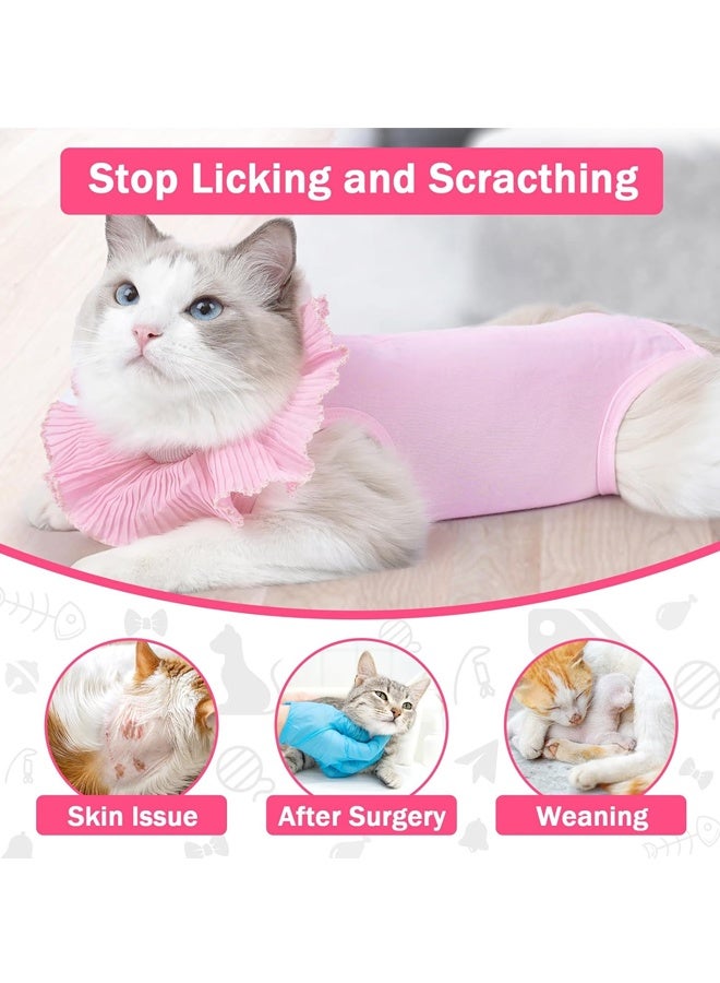 Cat Recovery Suit Female, Cat Onesie for Abdominal Wounds or Skin Issues, Breathable Cat Surgical Spay Recovery Suit - Image 2