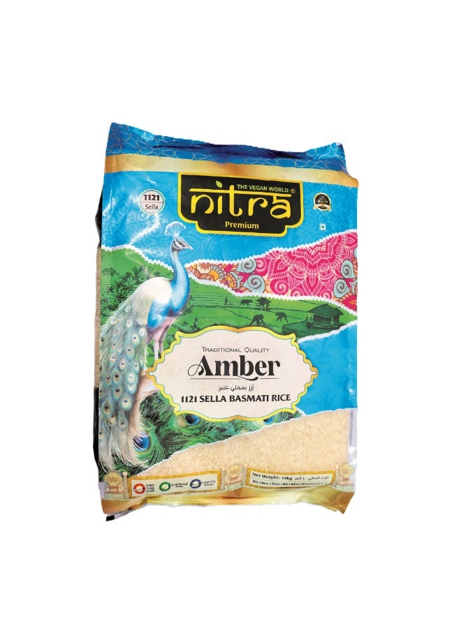 نيترا أمبر سيلا 1121 أرز بسمتي مطهو على البخار 10 كجم