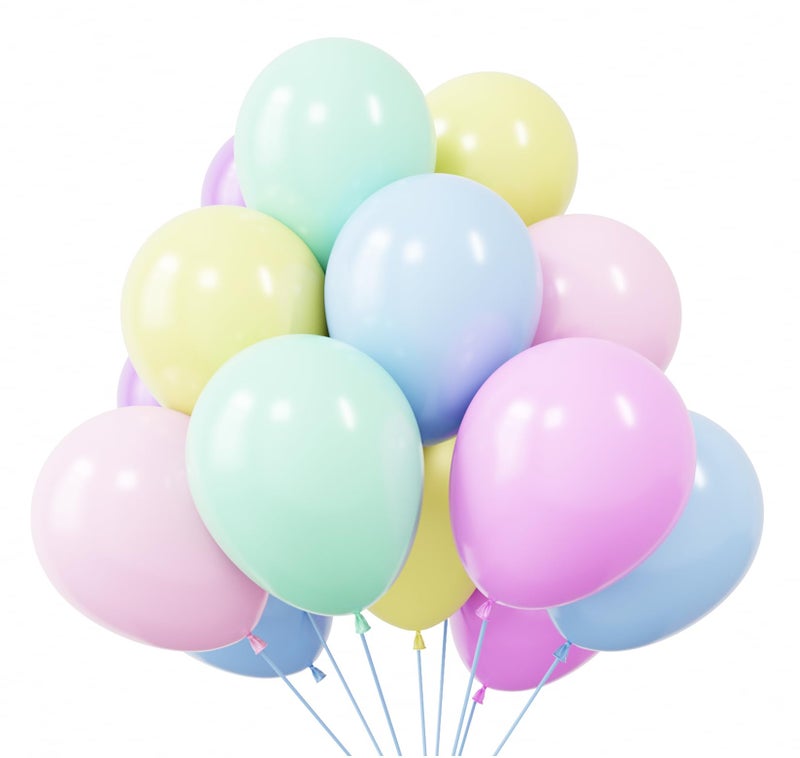 KBZVNAF Pastel Balloons Latex Party Balloons 50 Pack 12 inch Helium Multicolor Macaron Balloons for Baby Shower Birthday Wedding Rainbow Party Decorations - Image 3