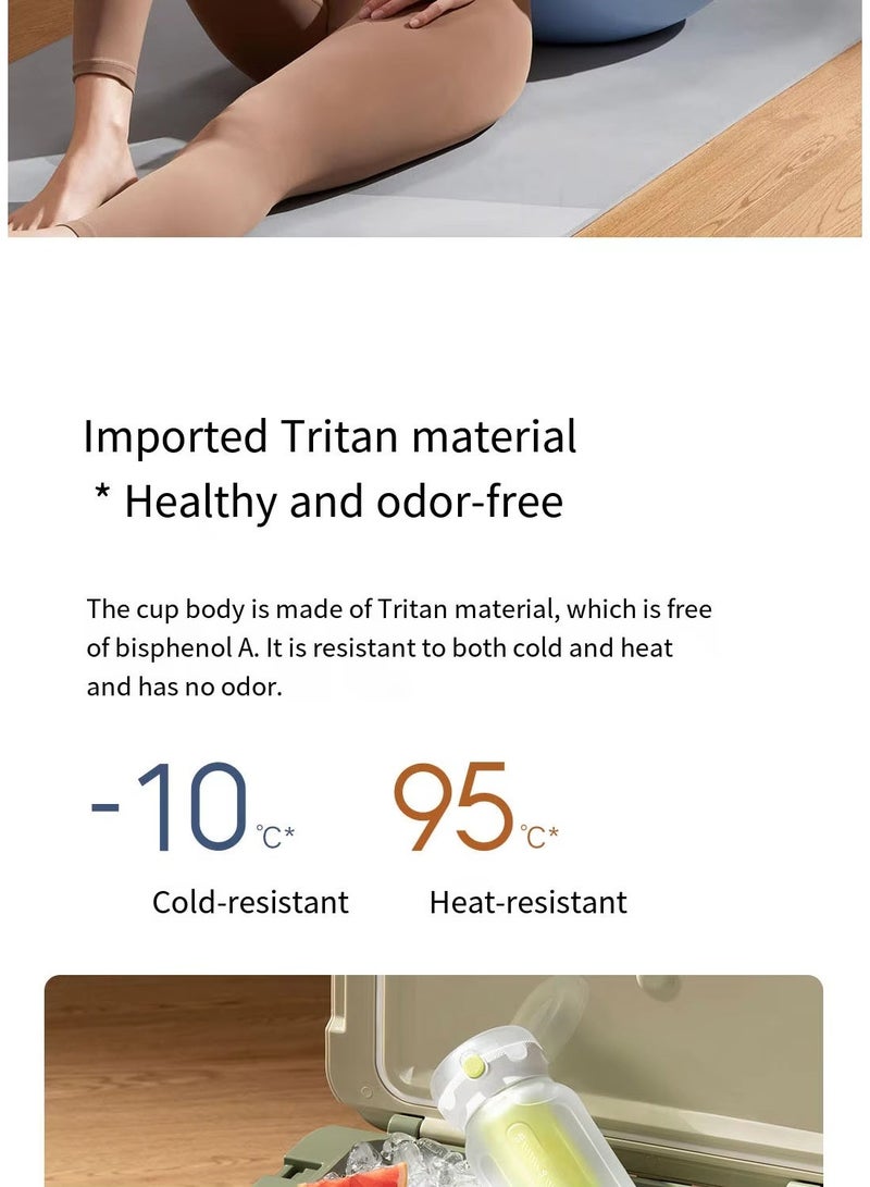 Xiaomi Sports Water Bottle 1L Sport Water Bottle Portable Travel Safe Glass Bottles For Training Sport Mixing Fitness Cup - Transparent - Image 2