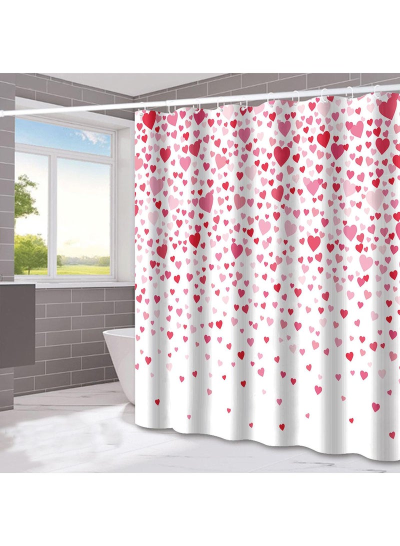 عام نمط الحب دش الستار عطلة ديكور دش الستار حمام المنزل فصل الرطب والجاف التقسيم - Image 1