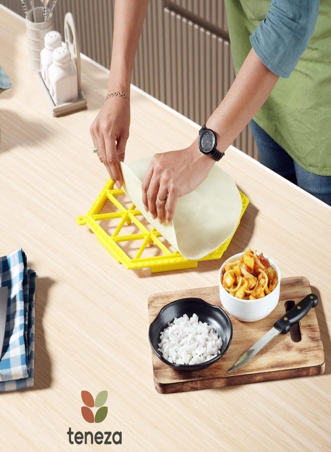 Teneza Samosa Maker Tray 24 Mini Samosas - Quick & Easy Samosa Mould | Durable, BPA-Free Food-Grade Plastic | Perfect for Parties & Snacks | Dishwasher Safe Kitchen Tool | (Red) - Image 5
