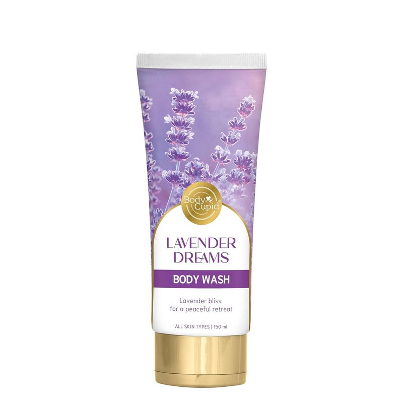 Body Cupid Lavender Dreams Body Wash  No Parabens Sulphates or Silicones  Calming Floral Cleanse  Luxury Shower Gel  150ml - Image 1