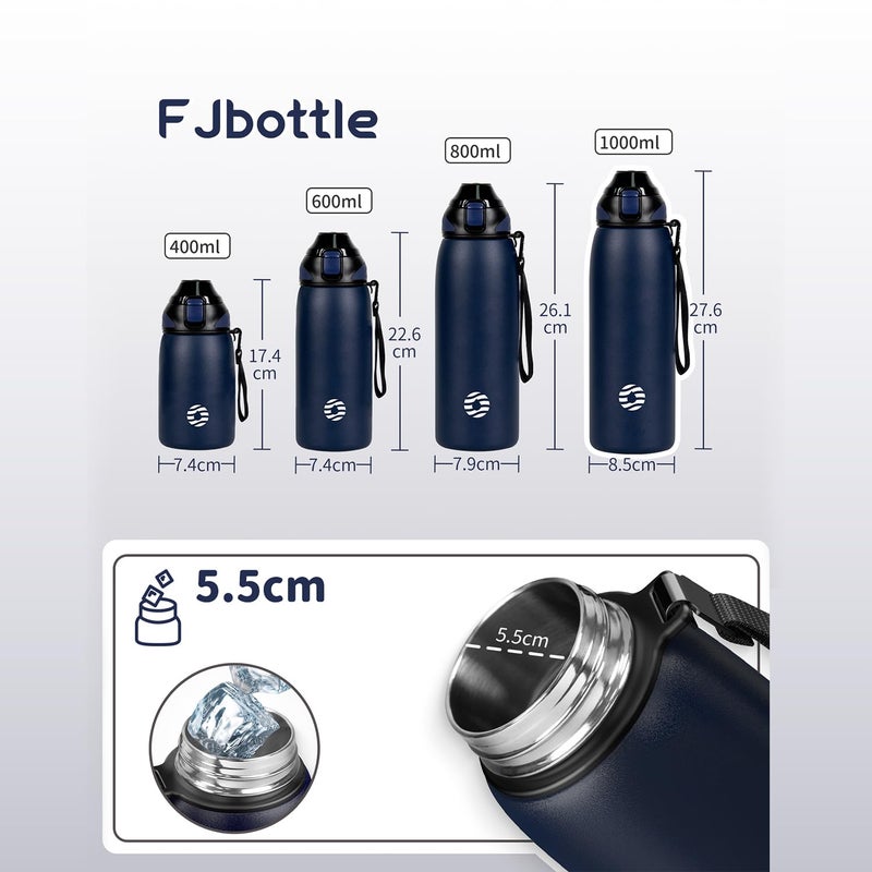 Fjbottle Insulated Water Bottle,27 oz Stainless Steel Wide Mouth Sports Water Bottle Double Wall Vacuum Leak Proof BPA Free Drinks Flask Keep Hot Or Cold Thermo Mug For university,Outdoor,Travel,Gym - Image 5