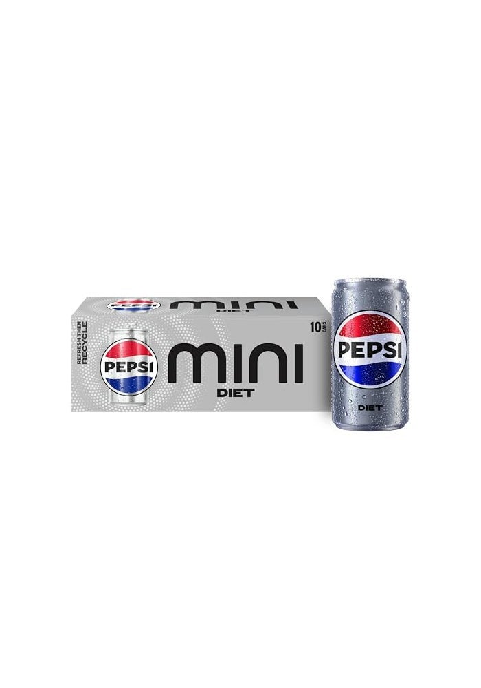 Pepsi Diet Pepsi Soda 75 Ounce Mini Cans 10 Pack - Image 1