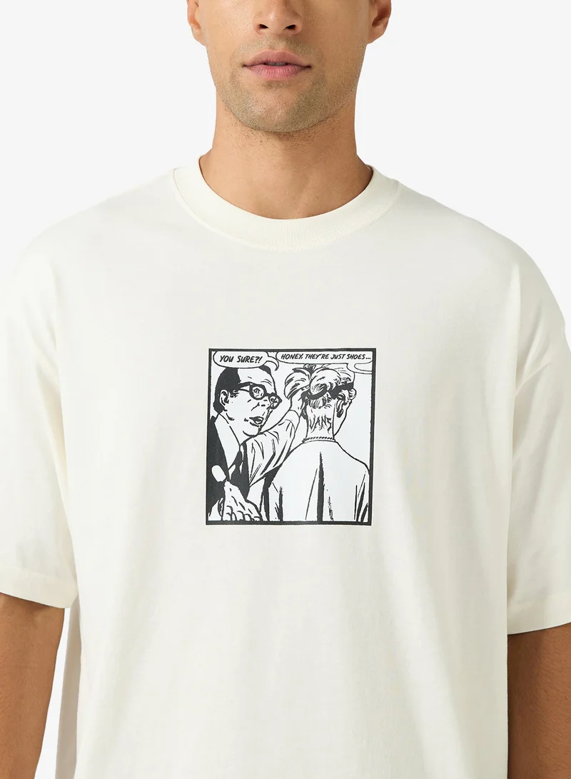 فانز تيشيرت فضفاض إنها مجرد أحذية