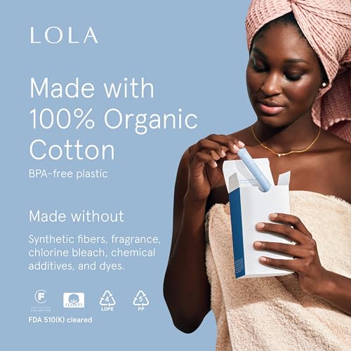 LOLA Organic Tampons - Regular Absorbency, 32 Count - Bulk Tampons for Women with BPA-Free Plastic Applicator & Hypoallergenic, Toxin-Free Feminine Hygiene Product - Image 4