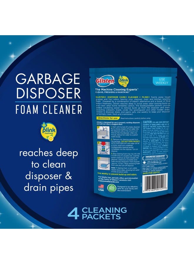 Glisten منظف حوض القمامة الفوّار GLISTEN-DP06N-PB-2/PACK برائحة الليمون، عبوة 2 (8 استخدامات)، عبوة 2، أزرق، 2 عدد، 4.9 أونصة (عبوة من 2)، 9 أونصة - Image 2