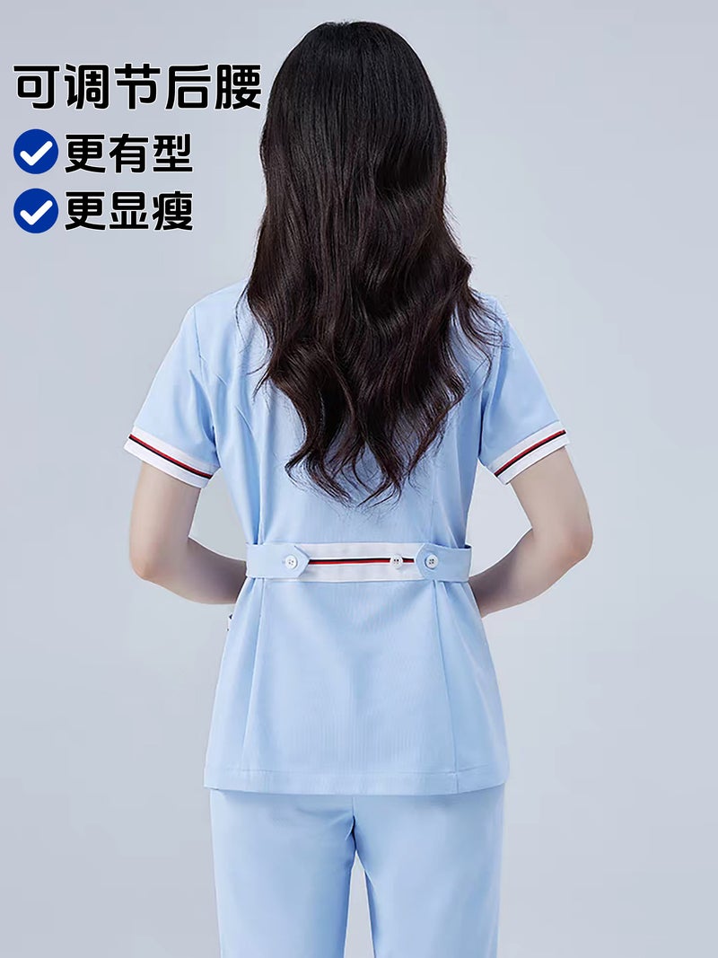 Nurse Uniform Two-Piece Set Long And Short Sleeve Medical Hospital Postpartum Care Center Maternity Nurse Beauty Uniform Guide Workwear Professional - Image 4