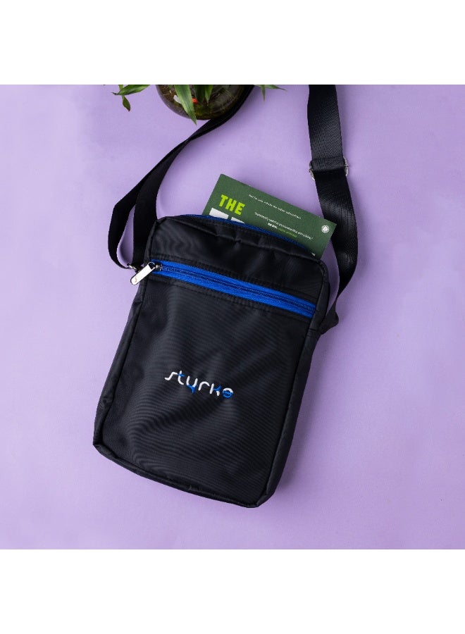 Styrke Elite DryFlex Sling Bag: Water-Resistant Nylon, Adjustable Padded Strap, Versatile Urban Messenger for Work & Travel, Sleek Lightweight Design - Image 2