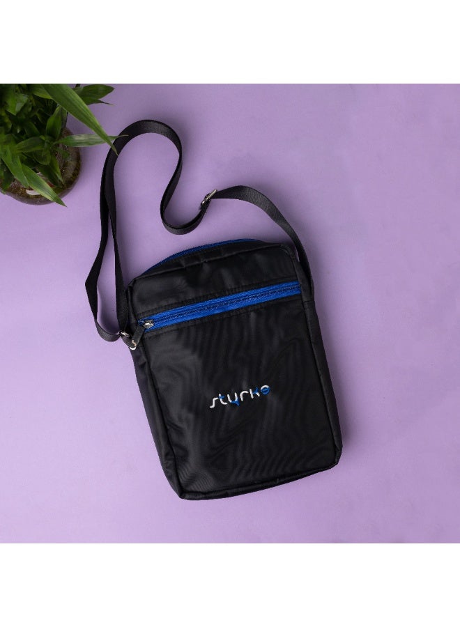 Styrke Elite DryFlex Sling Bag: Water-Resistant Nylon, Adjustable Padded Strap, Versatile Urban Messenger for Work & Travel, Sleek Lightweight Design - Image 3