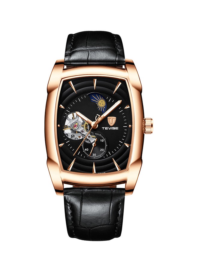 تيفيز ساعة يد مقاومة للماء بسوار كرونوجراف من الجلد men - Image 1