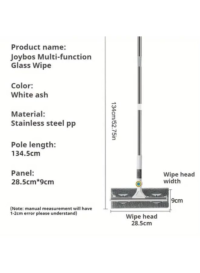 2 In 1 Window Cleaning Tool With PP Material Swivel Head And Extension Pole - Image 3
