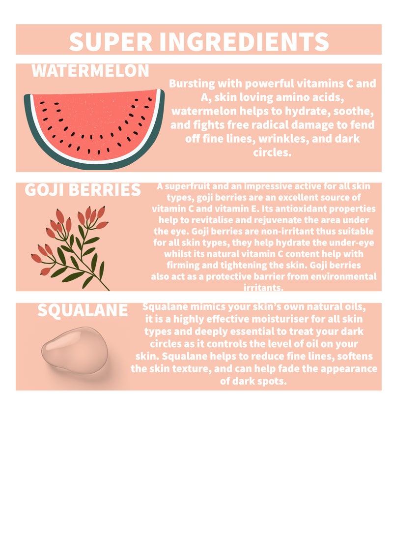 Nature Spell - Serum to Reduce Dark Circles and Puffiness Around the Eyes with Watermelon and Berries 30 ML - Image 1