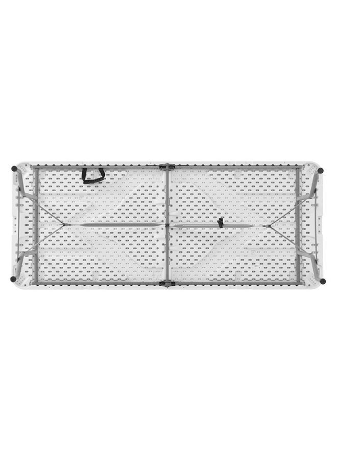 ماركولو طاولة قابلة للطي 6 قدم – بلاستيك HDPE متين مع هيكل فولاذي، مقاومة للعوامل الجوية، بدون تركيب، لون أبيض - Image 4