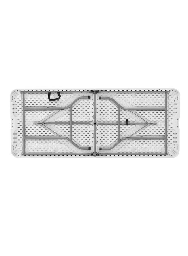 ماركولو طاولة قابلة للطي 6 قدم – بلاستيك HDPE متين مع هيكل فولاذي، مقاومة للعوامل الجوية، بدون تركيب، لون أبيض - Image 3