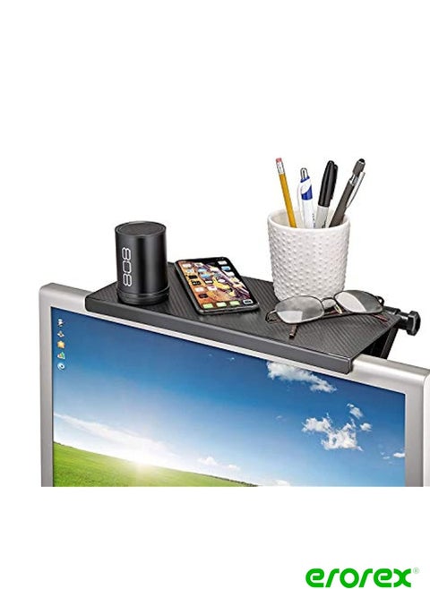 Screen Caddy TV Shelf Mountable Monitor TV Screen Top Shelf TV Tray Shelf Monitor Mount Organizer Media Device Storage Shelf