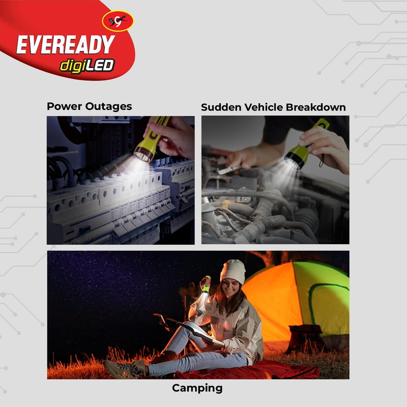 Eveready Eveready Tango DL21 Flashlight 12 W LED with Overcharge Protection 3 hrs Charging Pack of 4 - Image 4