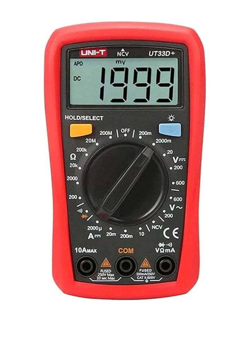 Digital Multimeter Auto Range Palm Size Ac Dc Voltmeter Ammeter Resistance Capatitance Tester  - Image 1