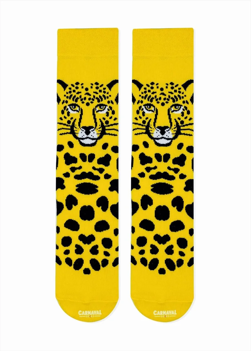 كارنافال سوكس Leopard Pattern Colorful Socks